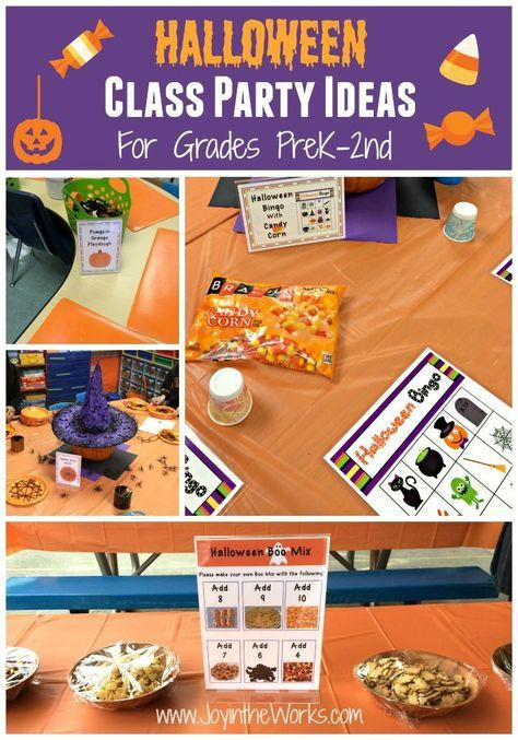 Halloween Party Ideas Preschool
 Halloween Class Party Ideas Grades PreK 2nd