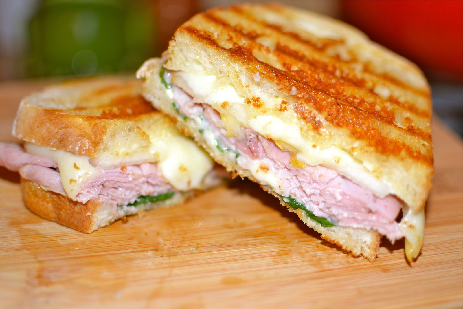 Ham And Cheese Panini Recipe
 A Southern Soul Ham & Cheese Panini s with Pears & Spinach