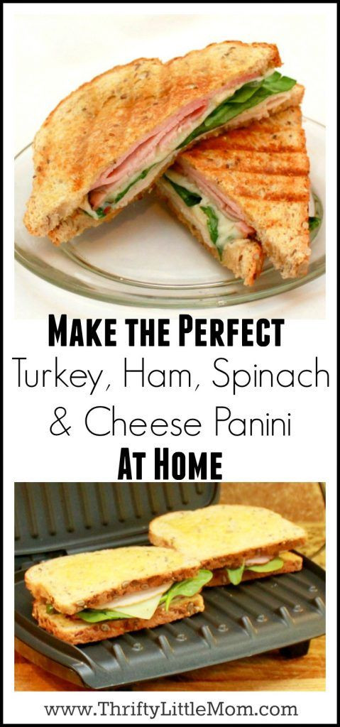 Ham And Cheese Panini Recipe
 Easy Turkey Ham Spinach & Cheese Panini Recipe