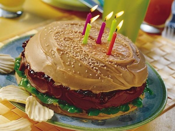 Hamburger Birthday Cake
 Big Burger Cake Life Made Delicious