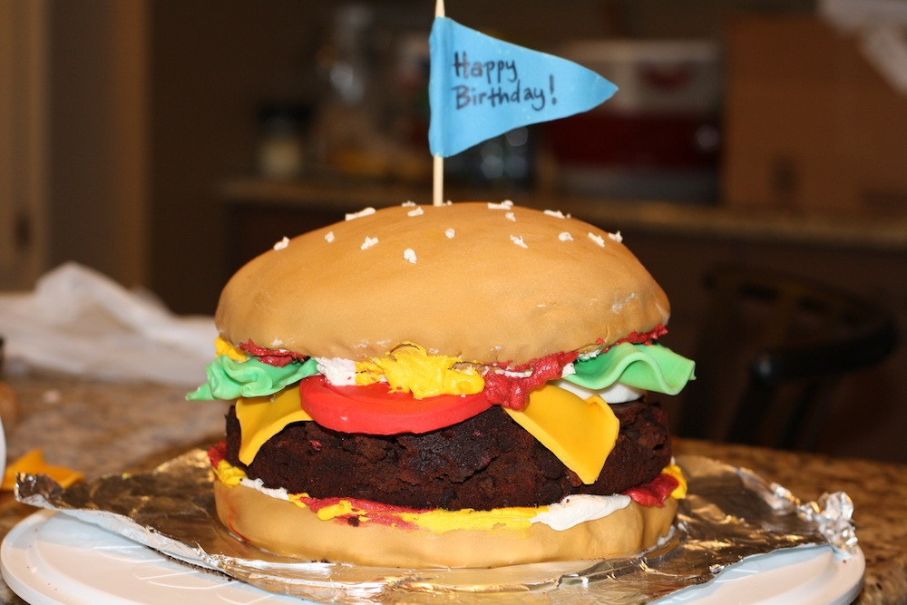 Hamburger Birthday Cake
 Project of the Week Hamburger Birthday Cake Create