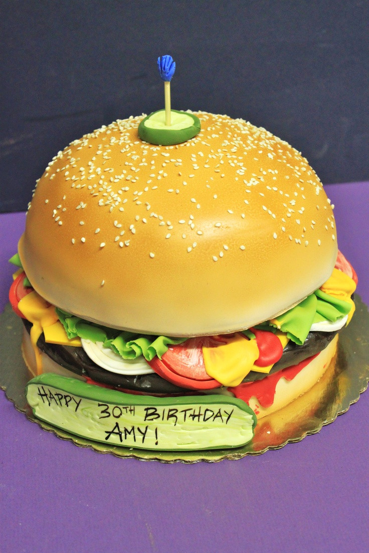 Hamburger Birthday Cake
 The 25 best Hamburger cake ideas on Pinterest