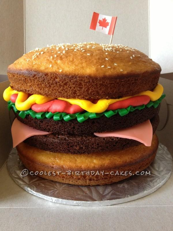 Hamburger Birthday Cake
 112 Birthday Cakes for Boys Part 3 Spaceships and Laser