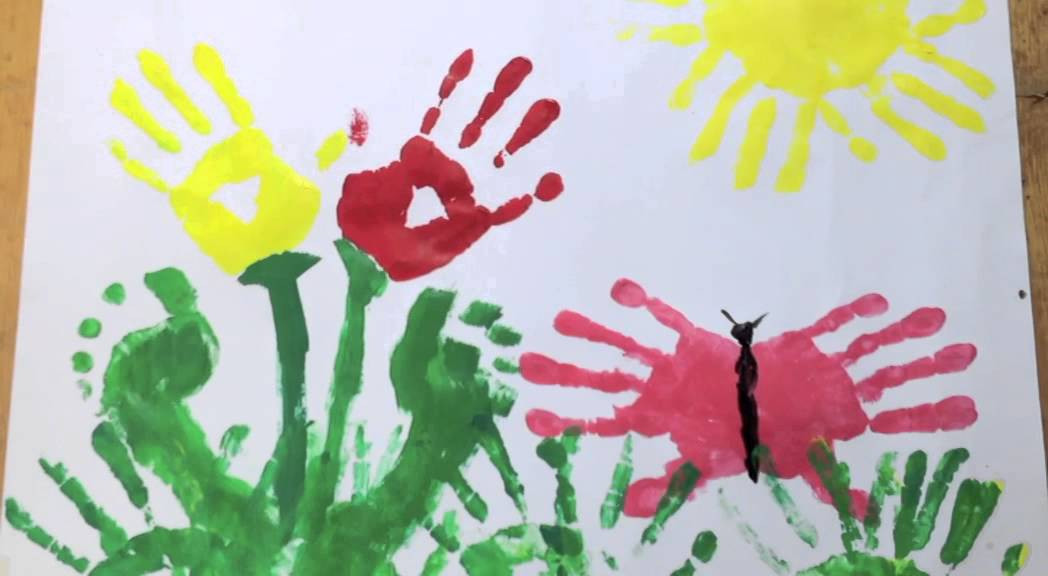 Hand Art For Kids
 Four cute handprint art projects