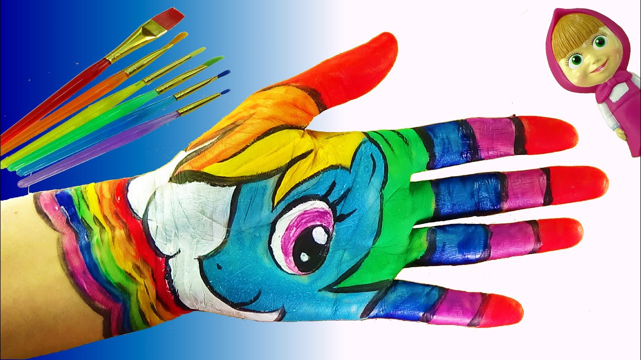 Hand Art For Kids
 Learn Colors with Body Paint for Kids