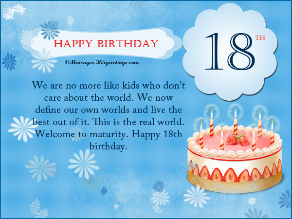 The Best Ideas for Happy 18th Birthday Wishes to My son - Home, Family