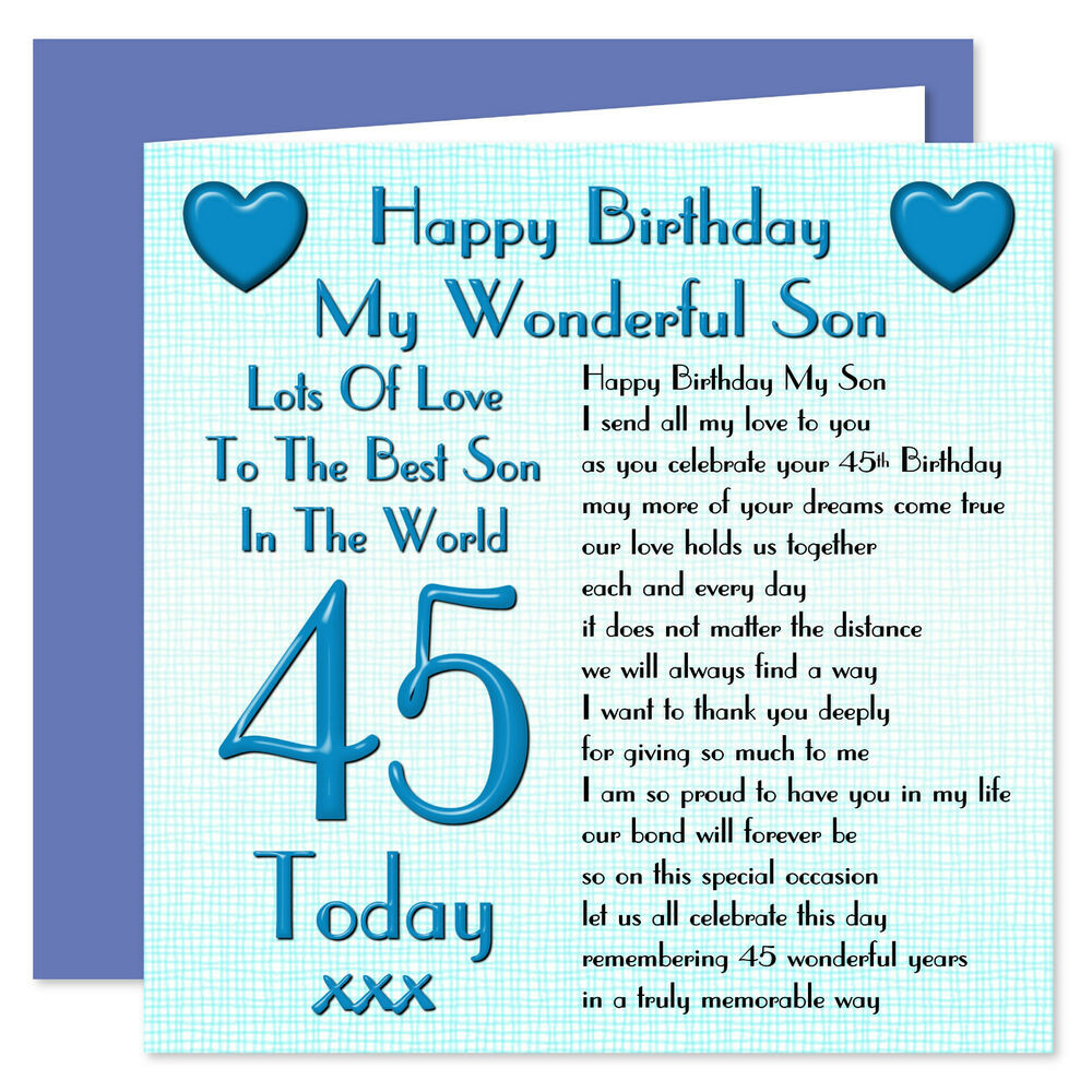 Happy 18th Birthday Wishes To My Son
 My Wonderful Son Lots Love Happy Birthday Card Age