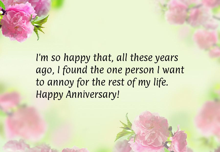 Happy Anniversary Quote For Friends
 FUNNY WEDDING ANNIVERSARY QUOTES FOR FRIENDS image quotes
