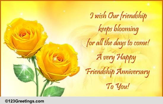 Happy Anniversary Quotes For Friend
 Happy Friendship Anniversary Free Happy Anniversary