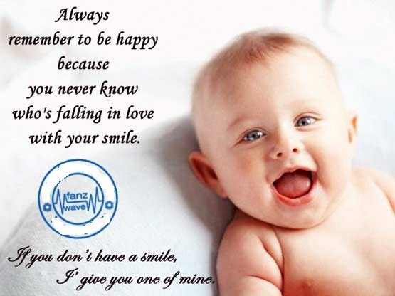 Happy Baby Quote
 Quotes on Smile on Happiness Quotes Collection