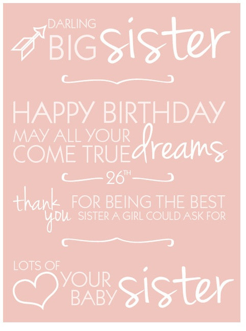 Happy Birthday Baby Sister Quotes
 Pin on My Bestfriend My sister
