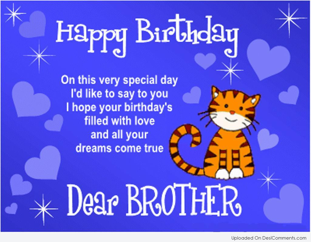 Happy Birthday Brother Quotes
 Birthday Wishes for Brother Graphics for