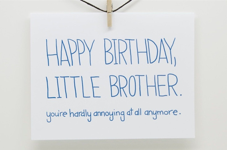 Happy Birthday Brother Quotes
 Little Brother Birthday Quotes QuotesGram