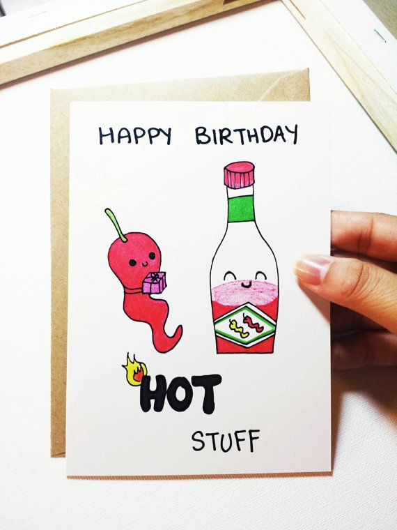 Happy Birthday Card For Him
 Funny birthday card for boyfriend Adult birthday card