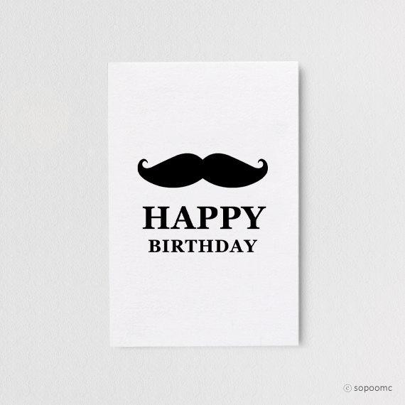 Happy Birthday Card For Him
 Items similar to Printable happy birthday card for him