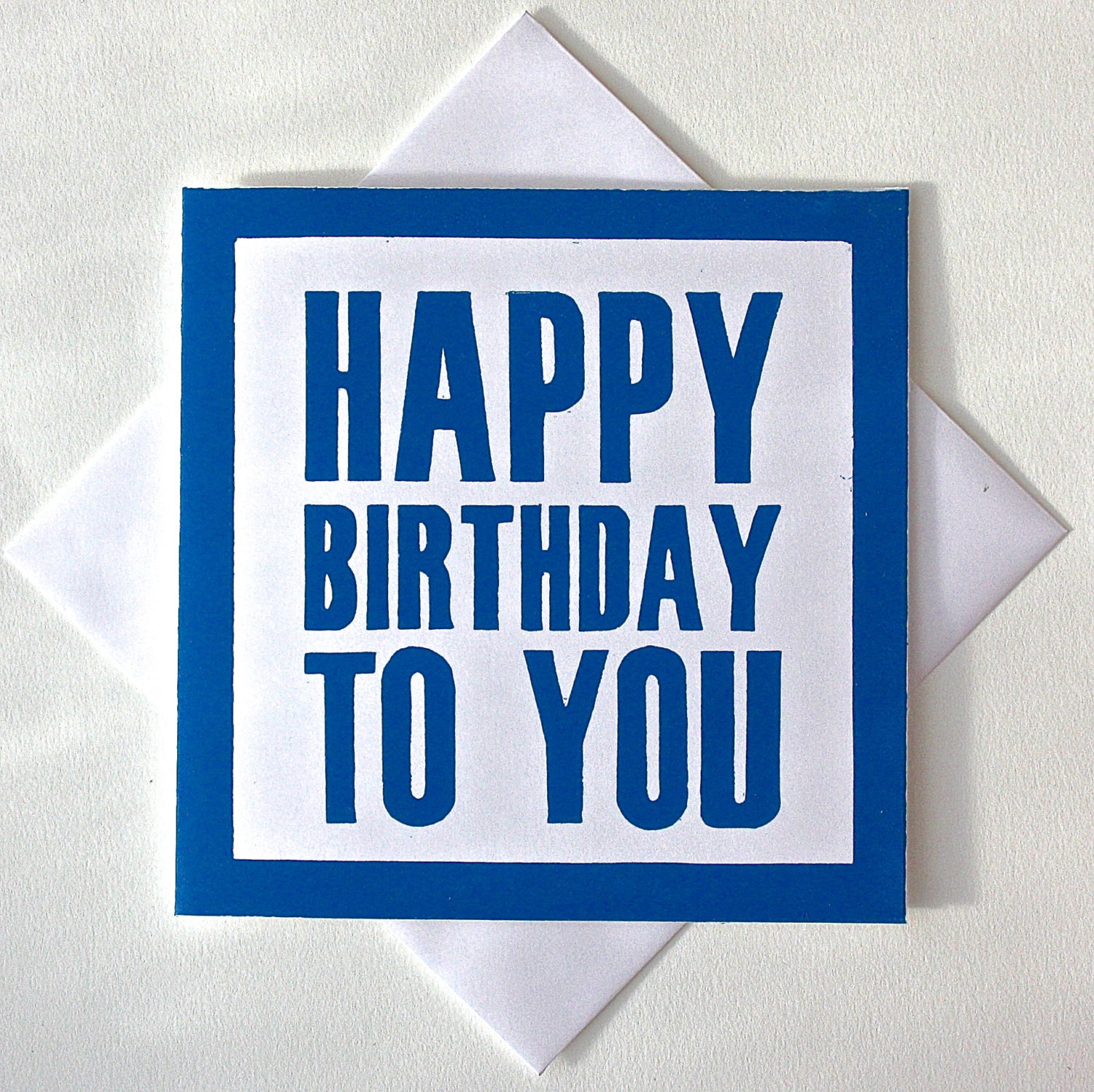Happy Birthday Card For Him
 Happy Birthday Card For Him Lino Print by TheLinoPrintShop