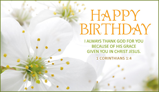 Happy Birthday Christian Cards
 CrossCards Free Christian Ecards line Greeting