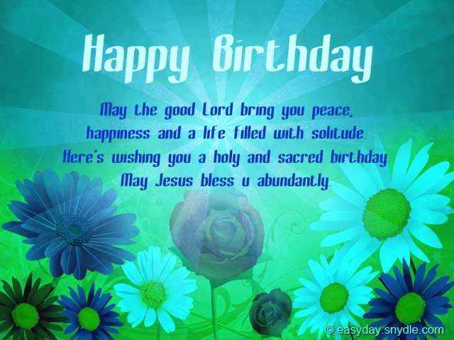Happy Birthday Christian Cards
 Christian Birthday Wishes Easyday
