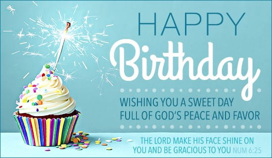 Happy Birthday Christian Cards
 Free Happy Birthday Numbers 6 25 eCard eMail Free