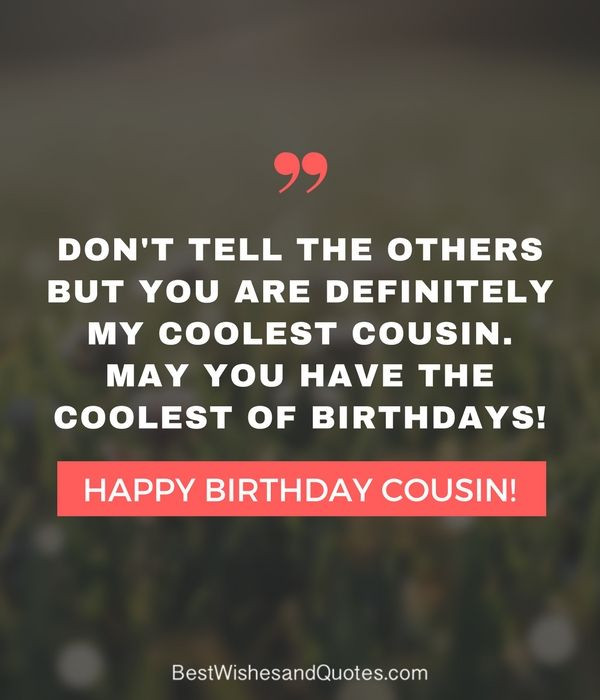 Happy Birthday Cousin Funny Quotes
 Happy Birthday Cousin 35 Ways to Wish Your Cousin a