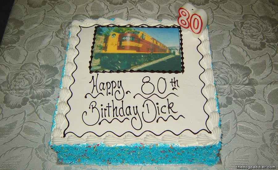 Happy Birthday Dick Cake
 Dick Lunt 80th Birthday Newsletter