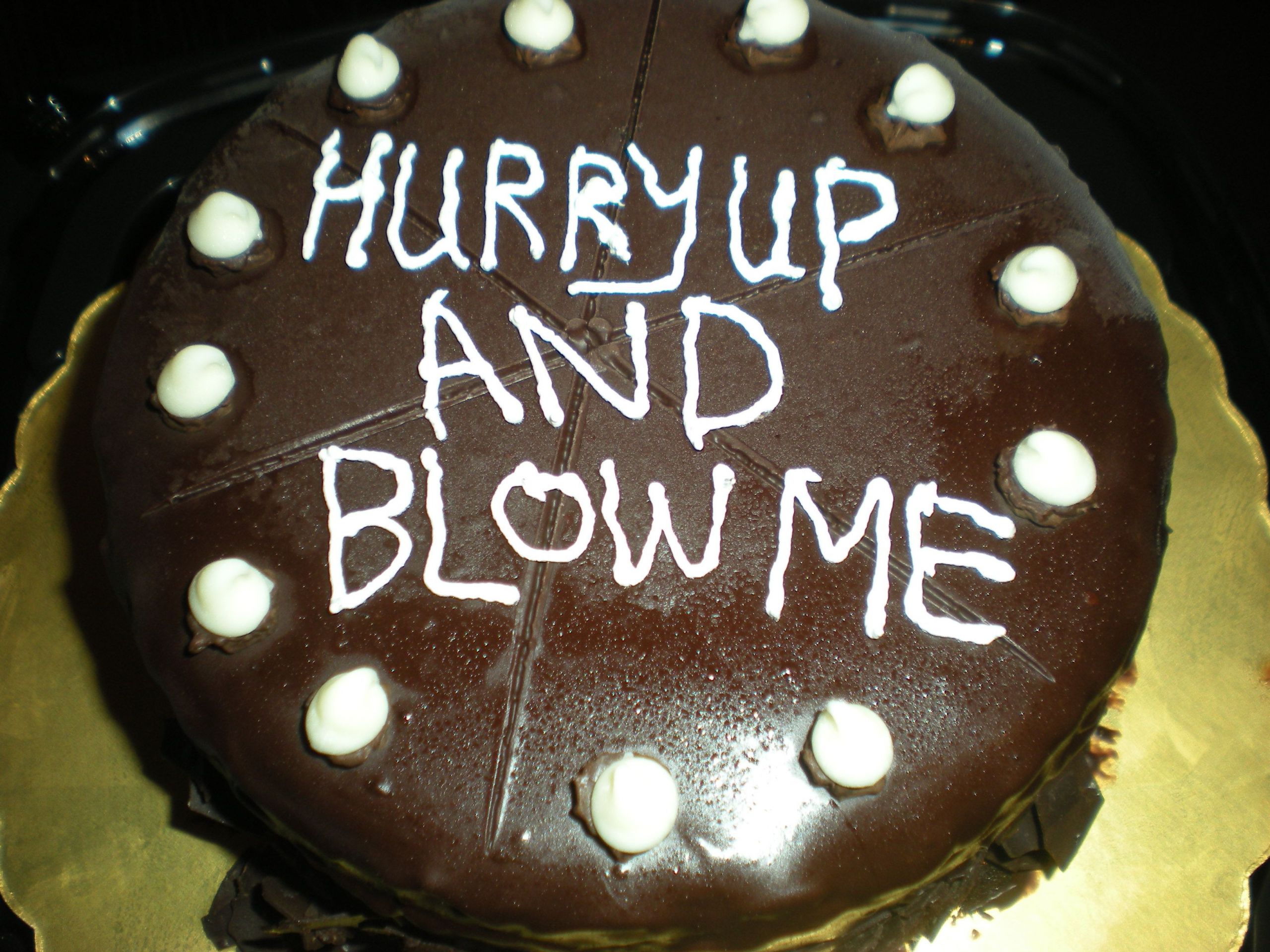 Happy Birthday Dick Cake
 Funny birthday cake message Foo in 2019