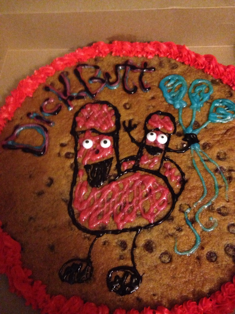 Happy Birthday Dick Cake
 Happy birthday dick butt cookie cake funny