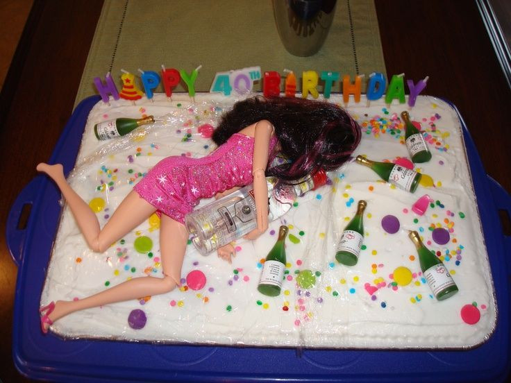 Happy Birthday Funny Cake
 40th Birthday Cake a muse ing