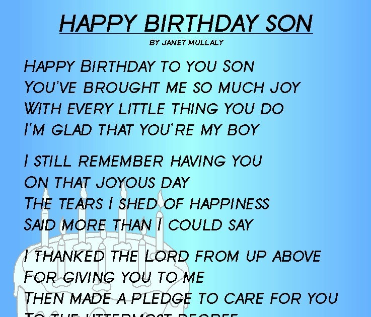 Happy Birthday My Son Quotes
 Happy Birthday Quotes To My Son