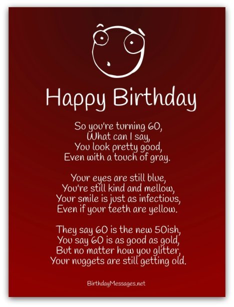 Happy Birthday Poem Funny
 Funny Birthday Poems Page 2