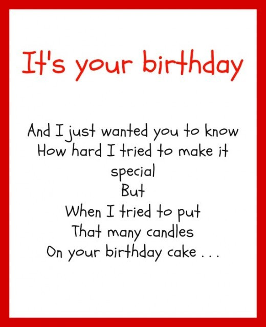 Happy Birthday Poem Funny
 Funny Quotes For Your Son His Birthday QuotesGram
