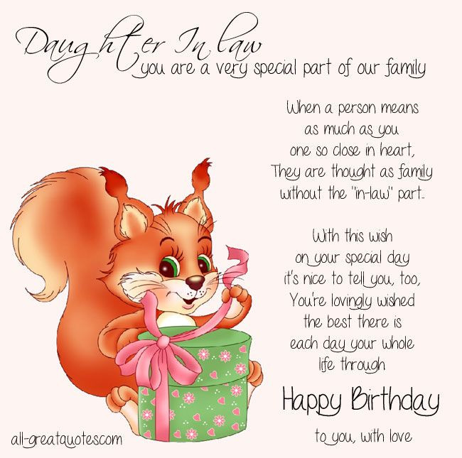 Happy Birthday Quotes For Daughter In Law
 Quotes For Daughter In Law QuotesGram