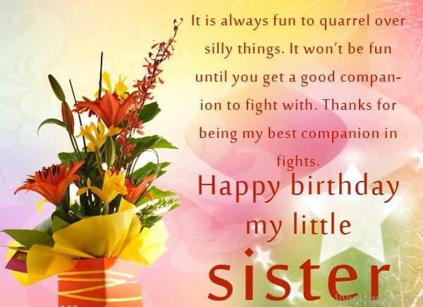 Happy Birthday Quotes For Little Sister
 Happy Birthday My Little Sister s and