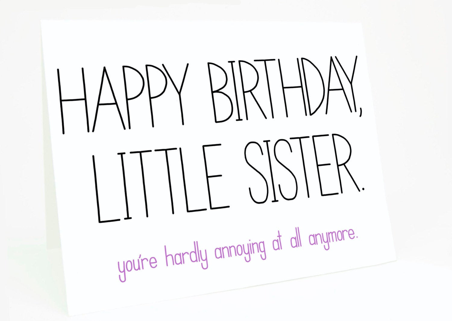 Happy Birthday Quotes For Little Sister
 Funny Sister Birthday Quotes And Sayings QuotesGram