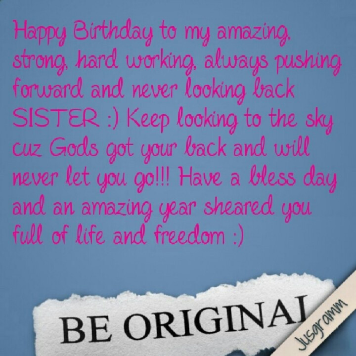 Happy Birthday Quotes For Little Sister
 Happy Birthday Sister Birthdays Pinterest