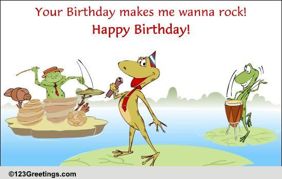 Happy Birthday Singing Cards
 Crazy Singing Frogs Free Songs eCards Greeting Cards