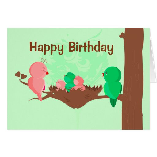 Happy Birthday Singing Cards
 Happy Birthday Card Birds Singing