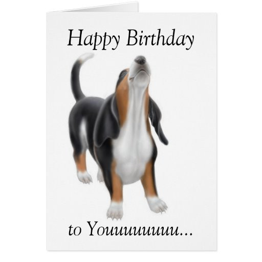 Happy Birthday Singing Cards
 Happy Birthday Singing Basset Hound Dog Card
