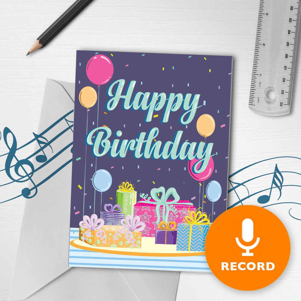 Happy Birthday Singing Cards
 120s Happy Birthday Card With Music Musical Birthday