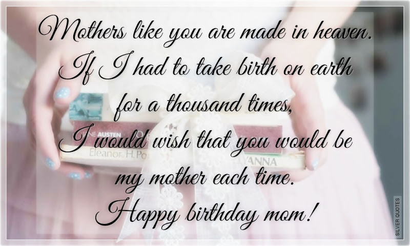 Happy Birthday Son Quotes From Mom
 Mom In Heaven Quotes For QuotesGram