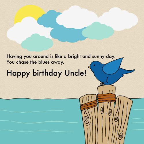 Happy Birthday Uncle Cards
 The 105 Happy Birthday Uncle Quotes