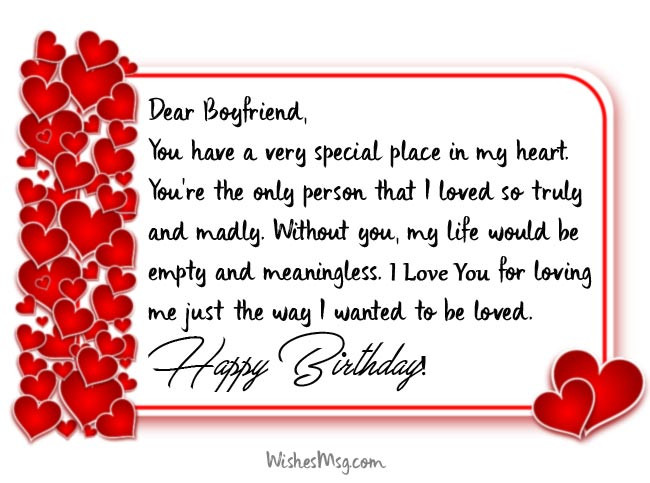 Happy Birthday Wishes For Boyfriend
 Birthday Wishes for Boyfriend Romantic Birthday Messages