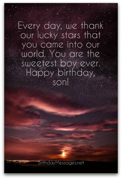 Happy Birthday Wishes For My Son
 Son Birthday Wishes Unique Birthday Messages for Sons