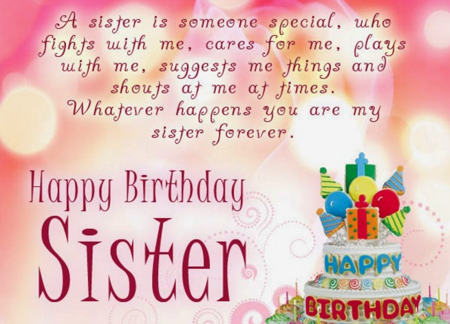Happy Birthday Wishes To My Sister
 Happy Birthday Sister s and for