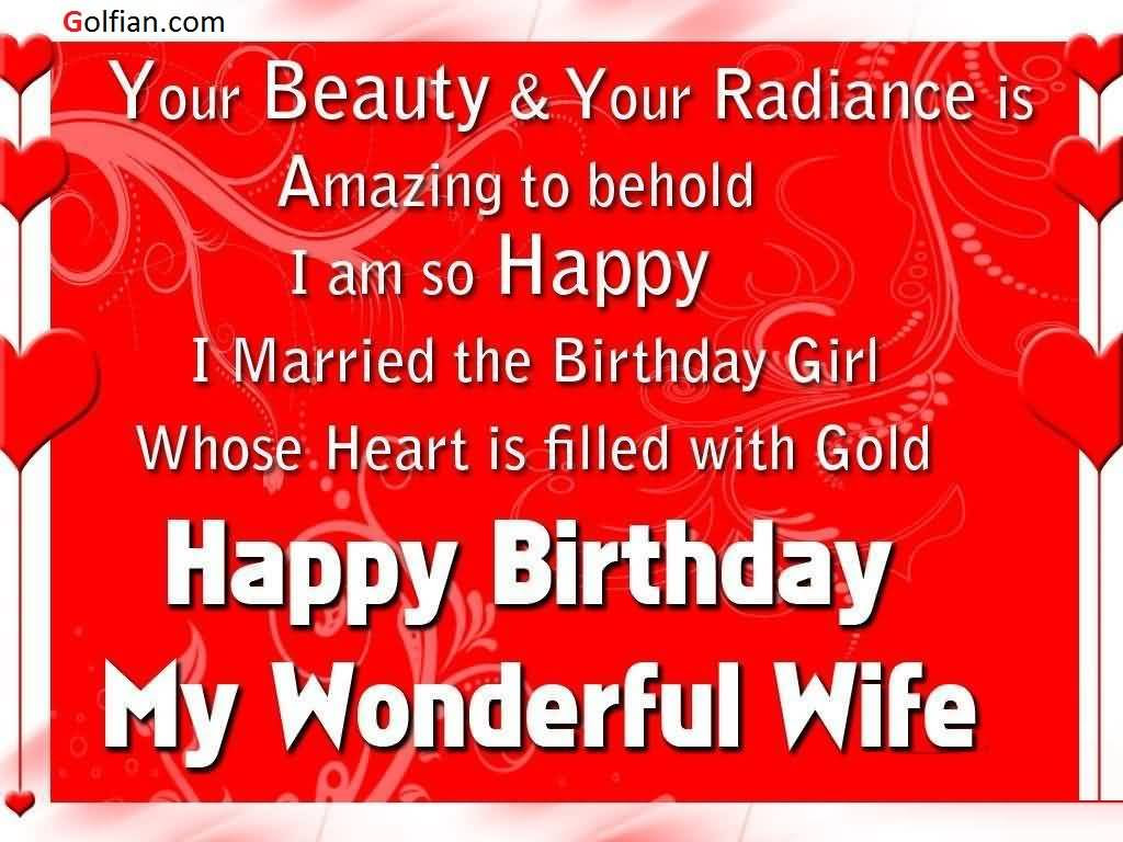 Happy Birthday Wishes To My Wife
 70 Beautiful Birthday Wishes For Wife – Birthday