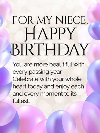 Happy Birthday Wishes To Niece
 110 Happy Birthday Niece Quotes and Wishes with