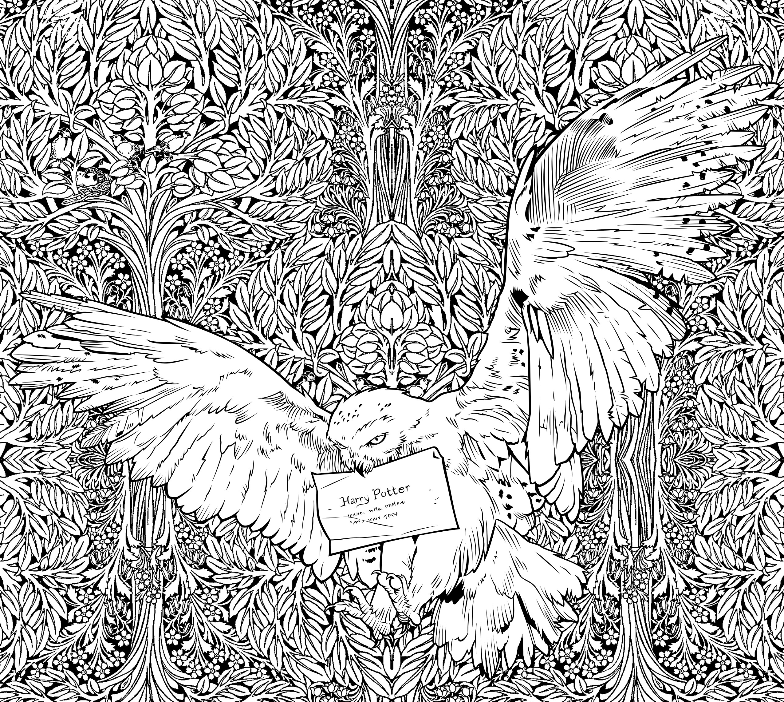 Harry Potter Coloring Pages For Adults
 Get a Sneak Peek of the New Harry Potter Coloring Book