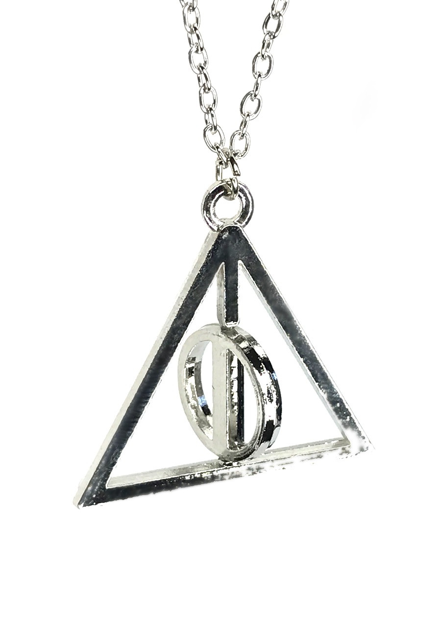Harry Potter Deathly Hallows Necklace
 Deathly Hallows Symbol Necklace inspired by Harry Potter