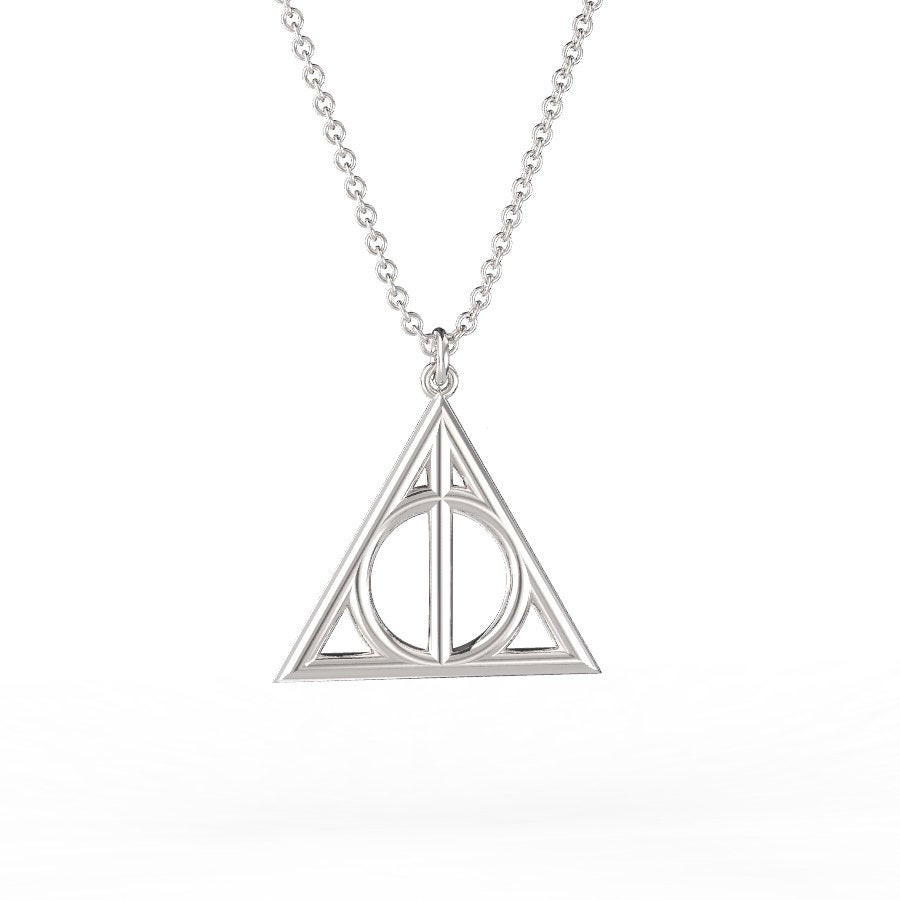 Harry Potter Deathly Hallows Necklace
 Deathly Hallows Pendant Necklace in 925 Sterling Silver
