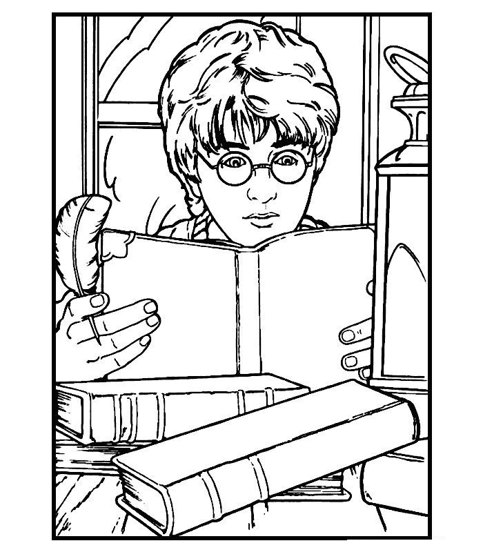 Harry Potter Printable Coloring Pages
 Free Printable Harry Potter Coloring Pages For Kids